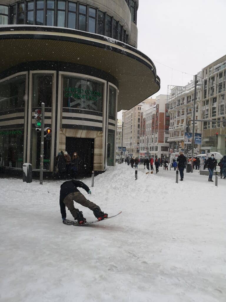 snowboard sneeuw madrid