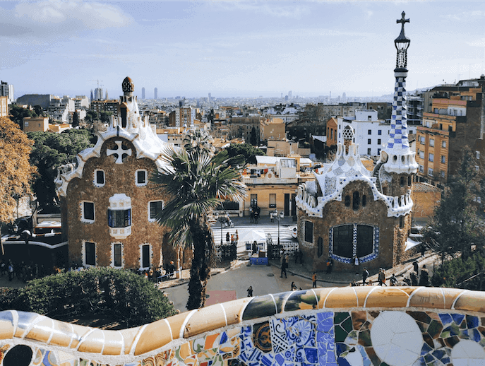 Uitzicht parque guell