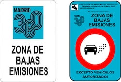 Verkeersbord milieuzone madrid